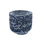 Canasta De Tela Con Pote Azul - Concepts Varios Tamaños