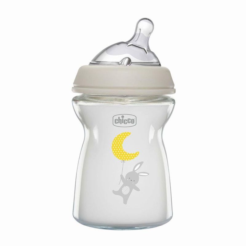 Biberón Vidrio Tetilla Natural 250 Ml - Chicco