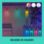 Serie De Luces Para Jardín Led Rgb Wifi 14.6 M - Wiz