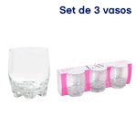 Set De Vasos De Vidrio Adora 9.8 Oz 3 Pzas - Lav