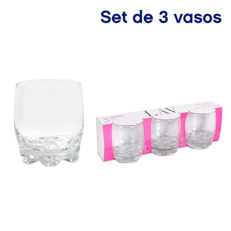 Vasos de Vidrio - 13 Oz Set de 6 Piezas