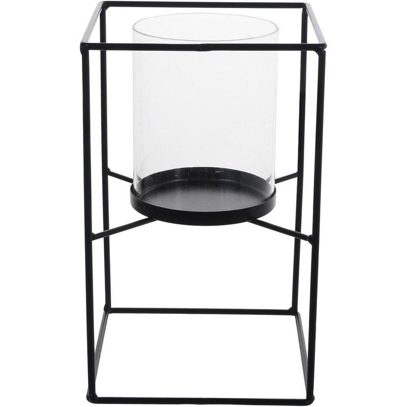 Portavelas De Metal De 12.50X12.50X20 Cm - Concepts