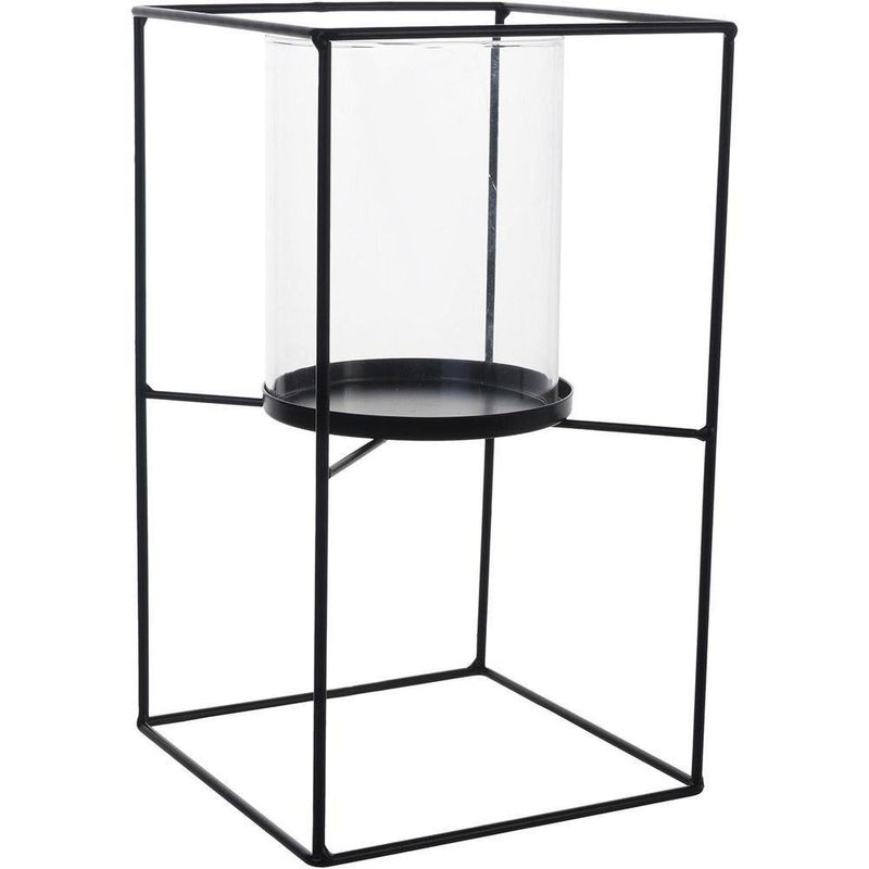 Portavelas De Metal De 15X15X26 Cm - Concepts