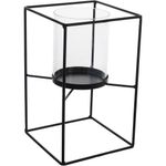 Portavelas De Metal De 12.50X12.50X20 Cm - Concepts