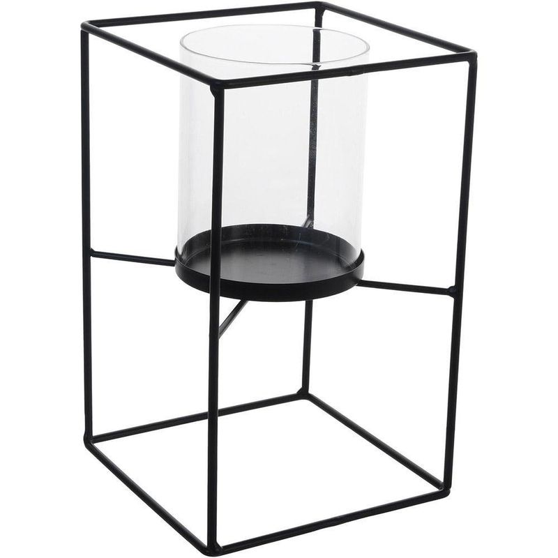 Portavelas De Metal De 12.50X12.50X20 Cm - Concepts