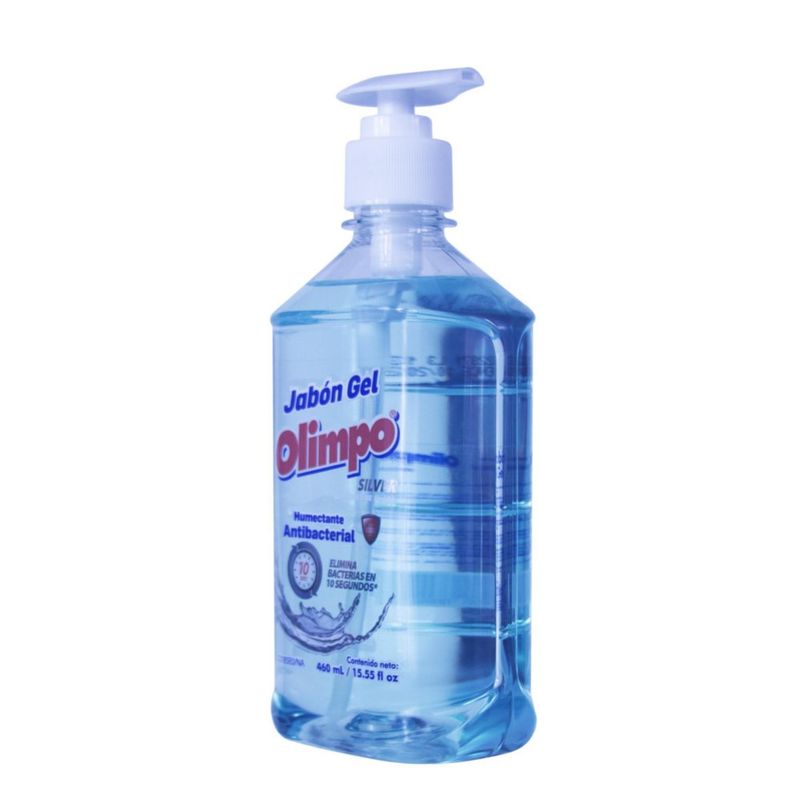 Jabón Antibacterial Humectante Silver Con Iones De Plata 460 Ml - Olimpo