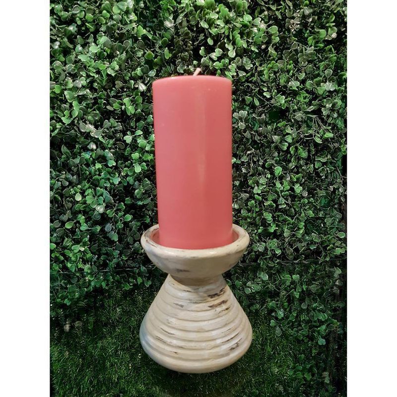 Vela Cilíndrica Coral Aroma Lavanda De 6.35X15.24 Cm - Pilandros