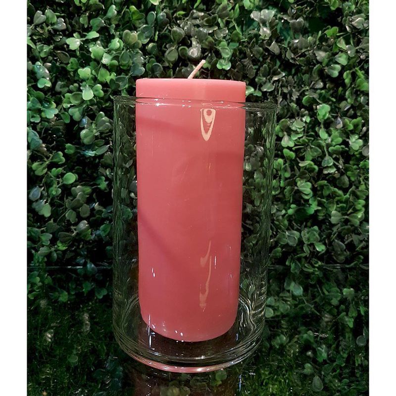 Vela Cilíndrica Coral Aroma Lavanda De 6.35X15.24 Cm - Pilandros