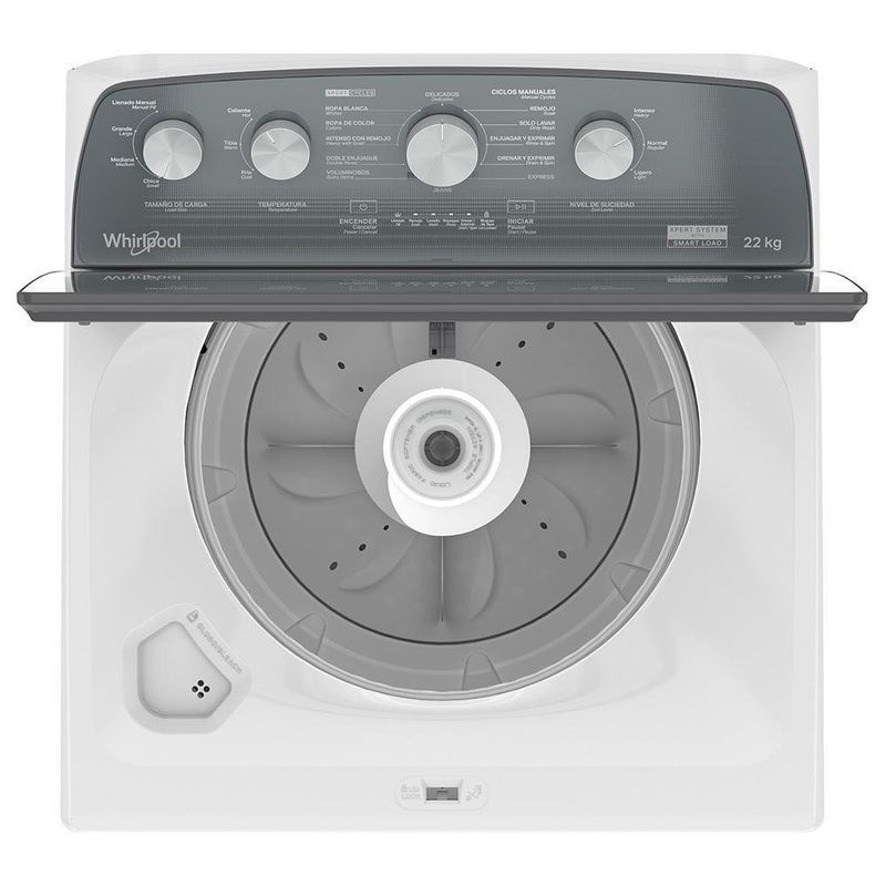 Lavadora De Carga Superior Blanca Xpert Style 22 Kg - Whirpool