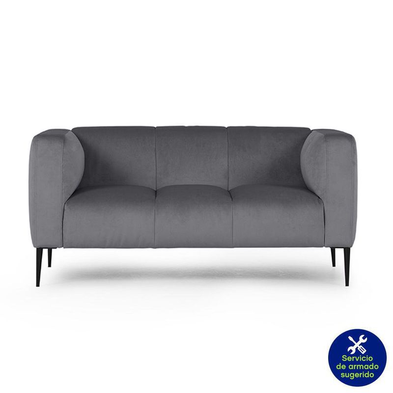 Sofa-Para-3-Personas-Gris-De-157.50X89X73-Cm