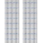 Cortina Voile Blanca Y Azul De 140 x 240 Cm - Viva