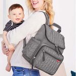 Pañalera Backpack Forma Gris - Skip Hop