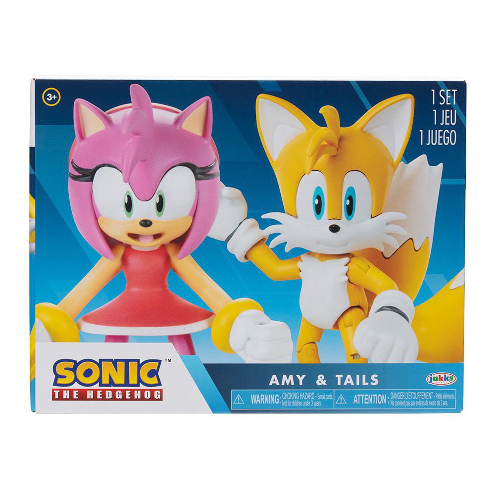 Set De Figuras De Acción Tails Y Amy - Sonic - Cemaco