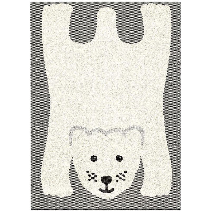Alfombra Ritual Diseño de Oso Blanco 120X170 Cm - Viva