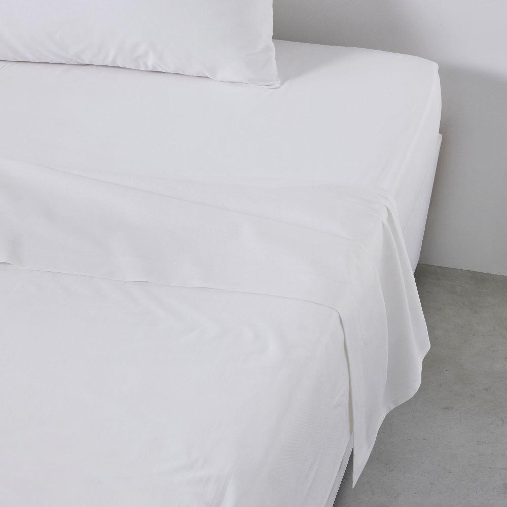 Sábana Plana De Algodón 100% Lina Paprika - 240 X 300 Cm, Suave Y Transpirable, Para Cama Matrimonial/Grande