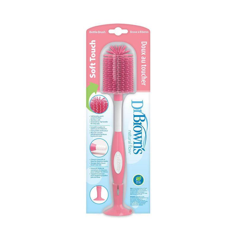 Cepillo Suave Limpia Biberones Rosado - Dr. Browns