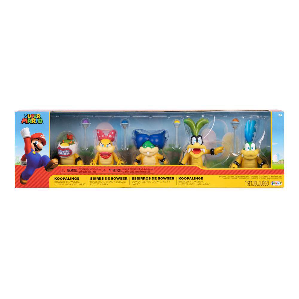 Set De Figuras De Acción Koopalings 5 Unidades - Super Mario - Cemaco