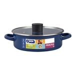 Olla Arrocera De Peltre con Tapa 4.5L 26 cm Azul - Cinsa