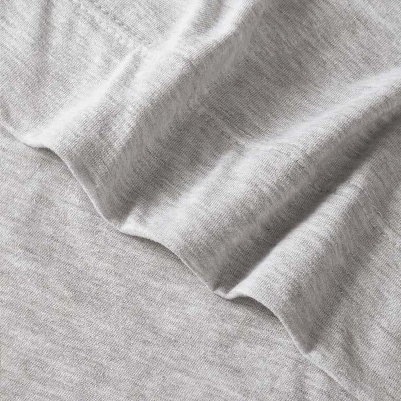 Set De Sábanas Jersey Gris Claro - Viva Varios Tamaños