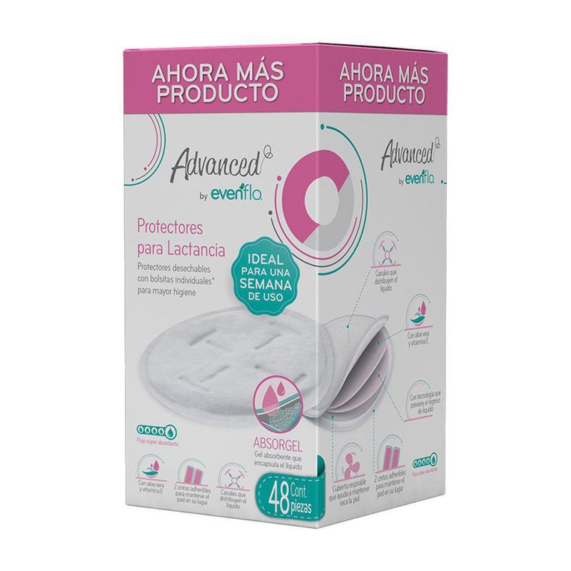 Paños Protectores Para Lactancia 48 Unidades - Evenflo