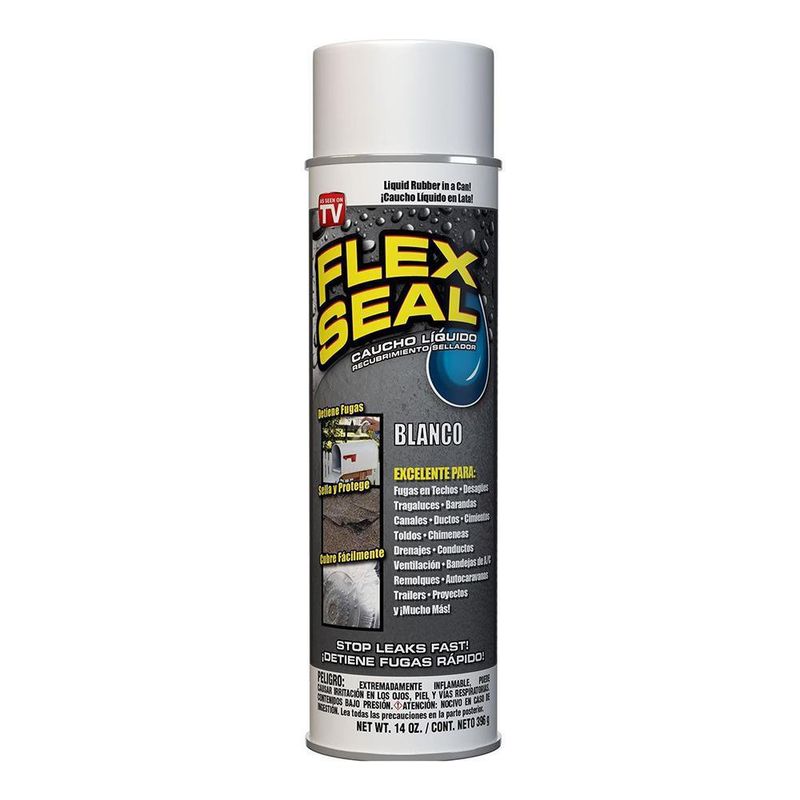 Spray Sellador De Caucho Líquido Blanco 14 Oz - Flex Seal - Cemaco