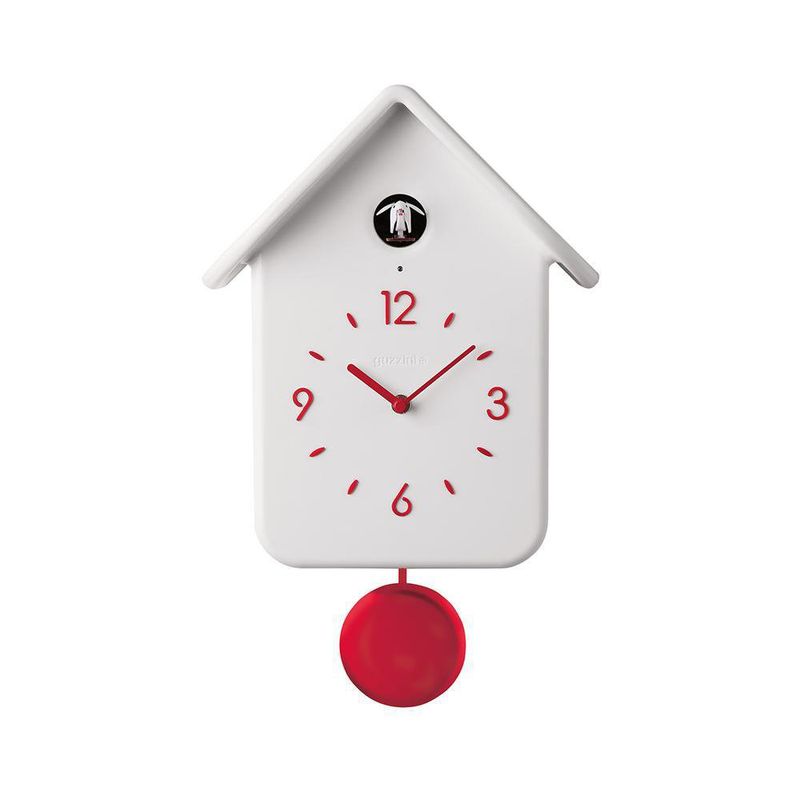 Reloj Cuco Con Péndulo Blanco 24.8 x 12 x 39 Cm -  Guzzini