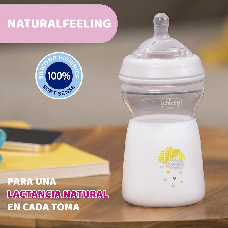 Biberón Natural Feeling 330 Ml Chicco para Bebés