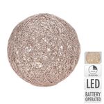 Esfera Decorativa Con Luz Led 20 Cm
