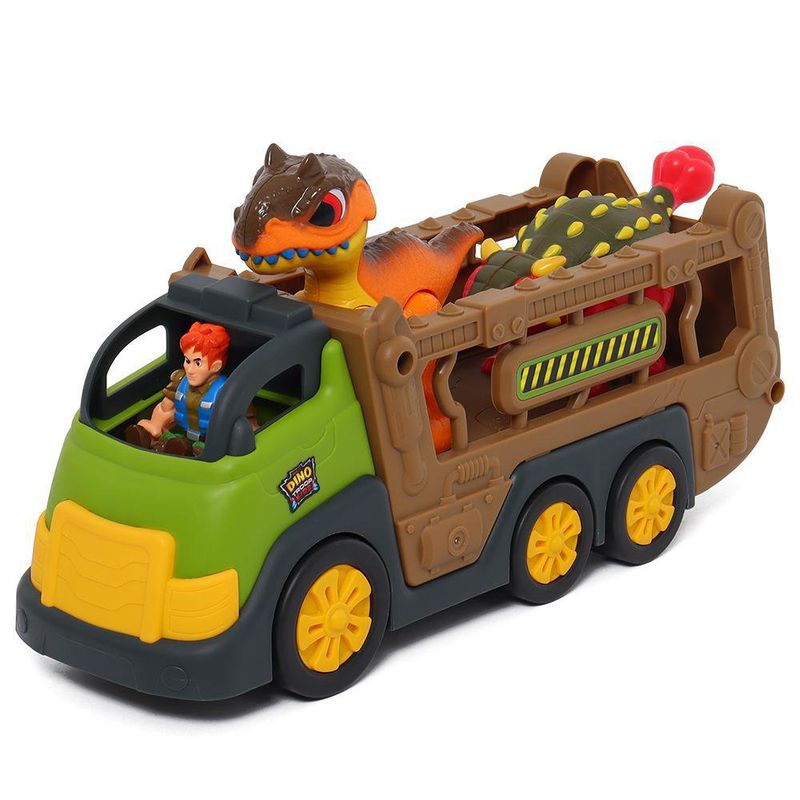Dinosaurios Juguete Camion Transporte Coche Con Luz Y Sonido