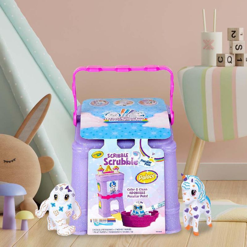 Palacio De Mascotas Para Dibujar Scribble Scrubbie De 8 Pzas - Crayola