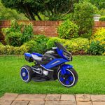Moto Eléctrica de 3 Ruedas con Luz Led Color Azul