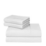 Set De Sábanas Jersey Blanco - Viva Varios Tamaños