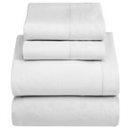 Set De Sábanas Jersey Blanco - Viva Varios Tamaños