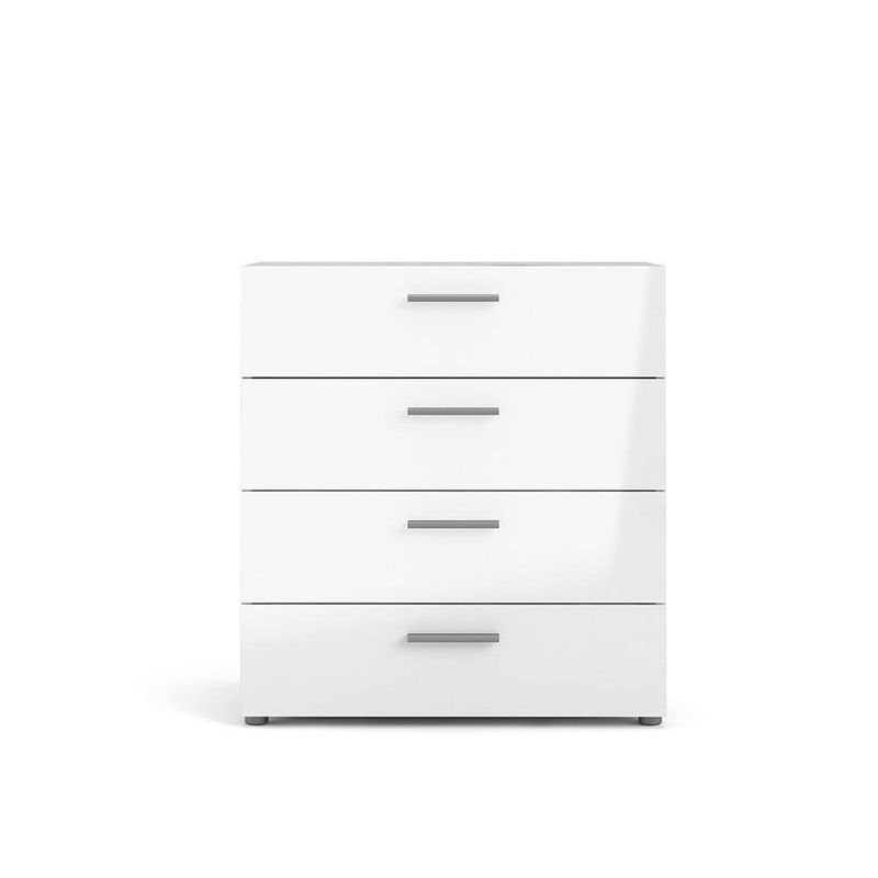 Gavetero 4 Cajones Blanco Y Beige - Tvilum
