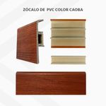 Kit De Zócalo Pvc Caoba 2.70 M - Dist.globales