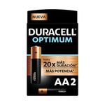 Batería Alcalina AA Optimum 2 Pzas - Duracell