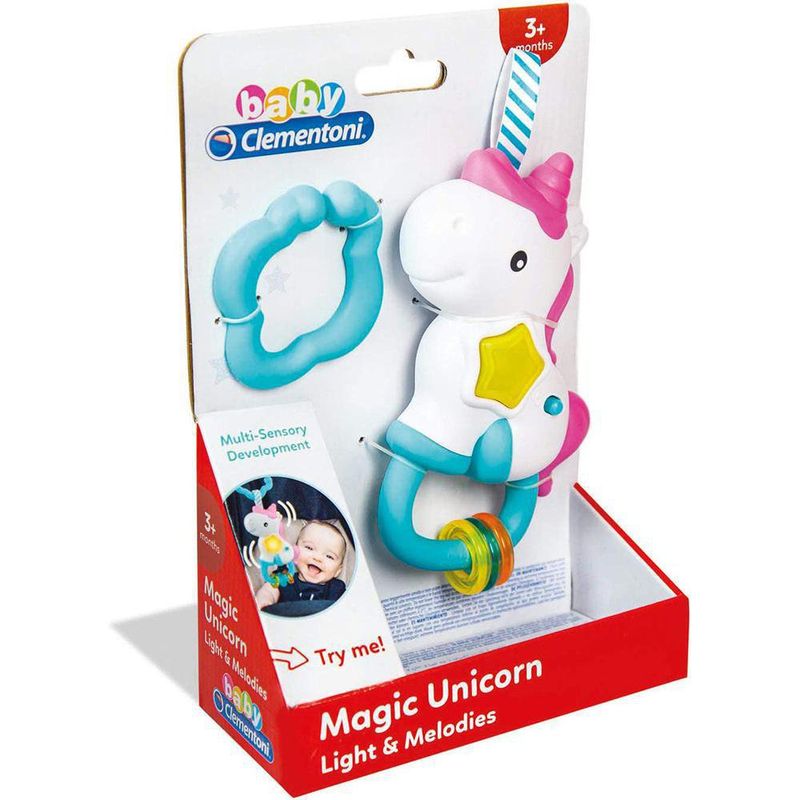 Sonajero Interactivo Unicornio Colgante - Clementoni