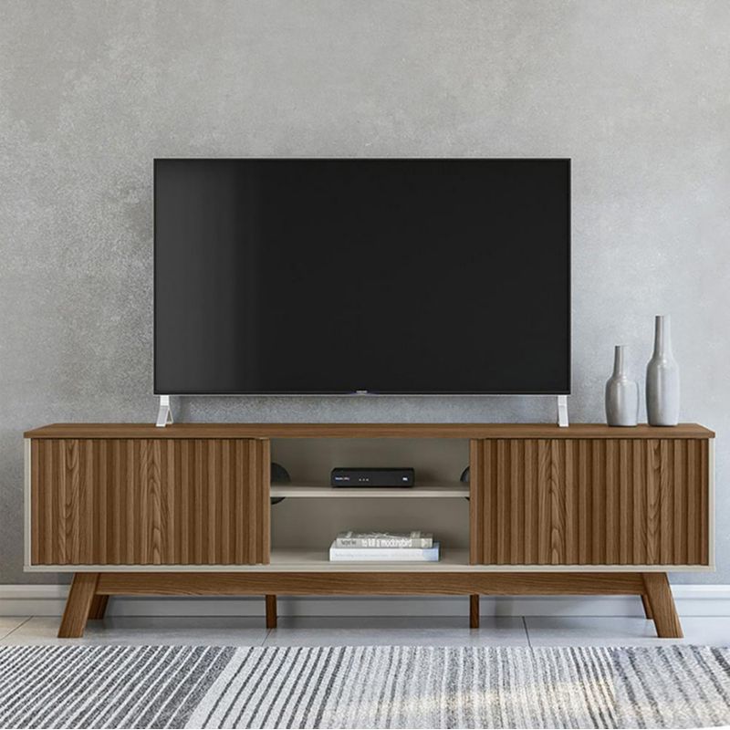 NEPTUNO Mueble para television industrial hierro y madera - Mobel Hispania
