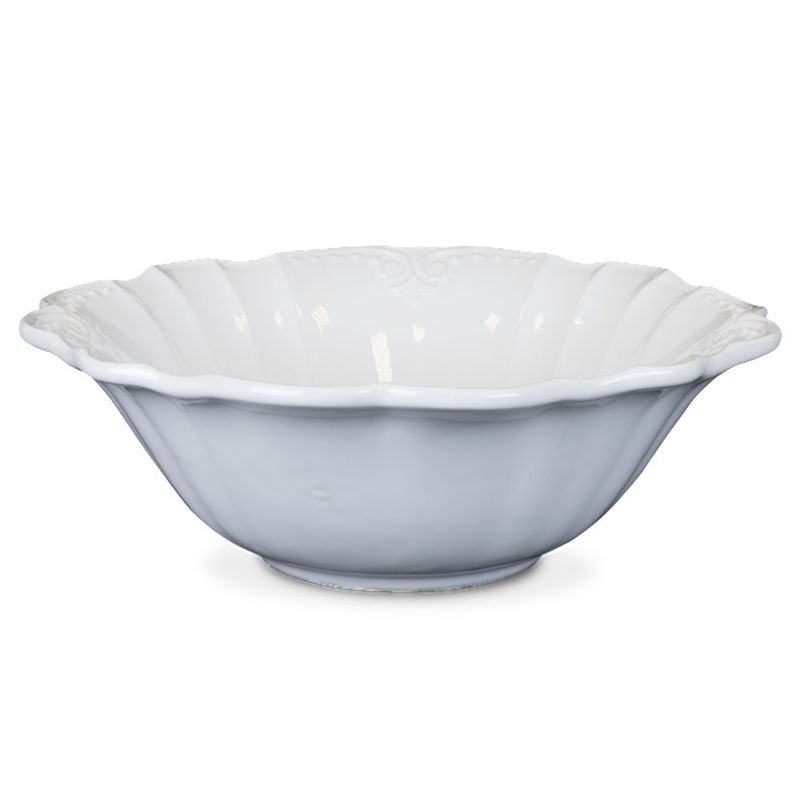 Bowl De Cerámica Blanco 32.5 Cm - Niu Haus