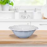 Bowl De Cerámica Blanco 32.5 Cm - Niu Haus