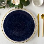 Plato Para Cena Azul Oscuro 10.8 Plg - Niu Haus