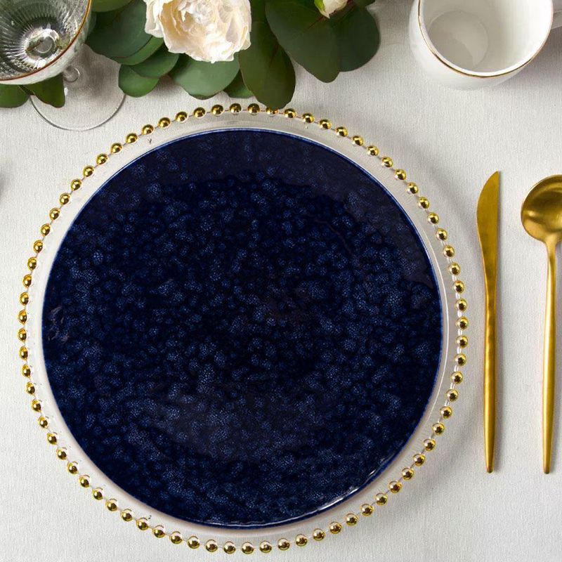 Plato Para Cena Azul Oscuro 10.8 Plg - Niu Haus