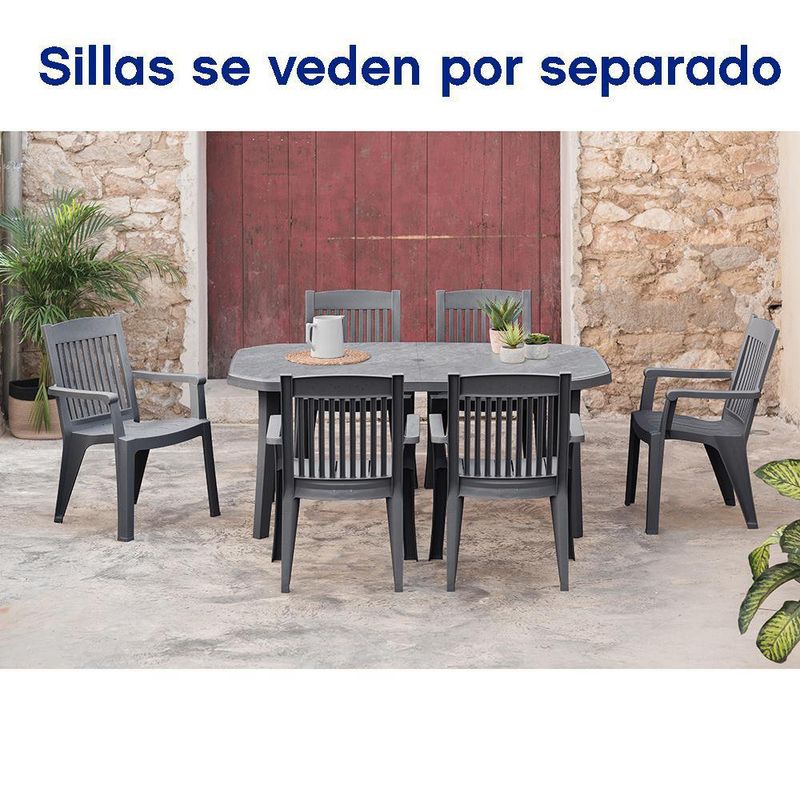 Mesa Para Jardín De Resina 167x102x8 Cm - Grosfillex Varios Colores