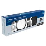 Set de 6 Accesorios para Baño Acero Inoxidable Negro Mate - Foset