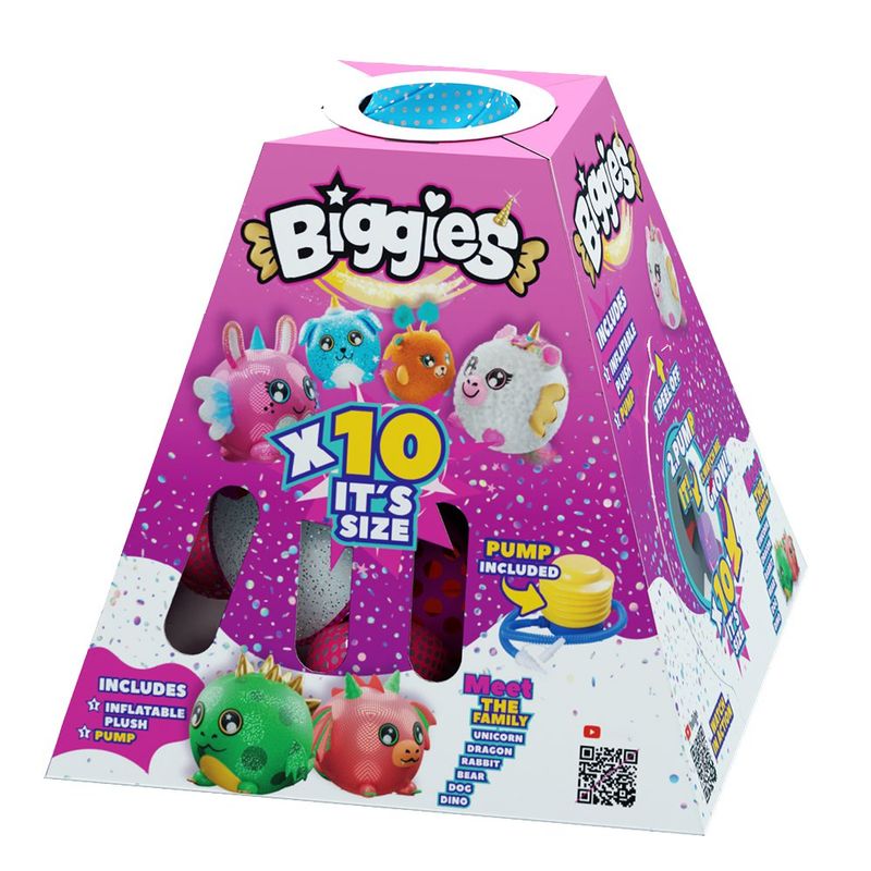 Peluche Inflable Biggies Conejo Rosado - Eolo