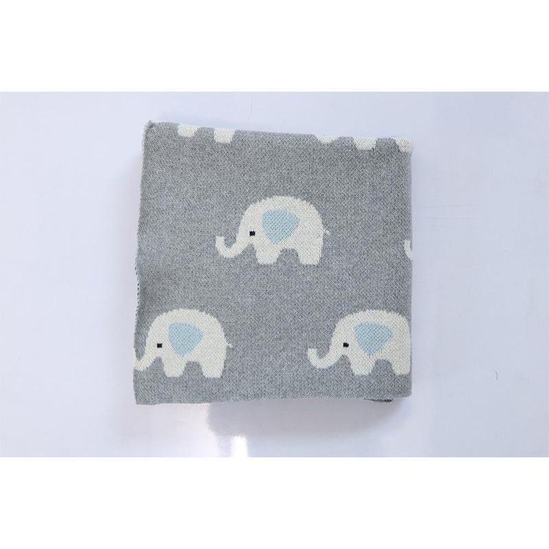 Frazada de Algodón Elefantes Gris 80X100 Cm - Koala Baby