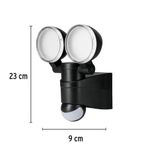 Lampara De Exterior LED Con Sensor De Movimiento 12 W - Volteck