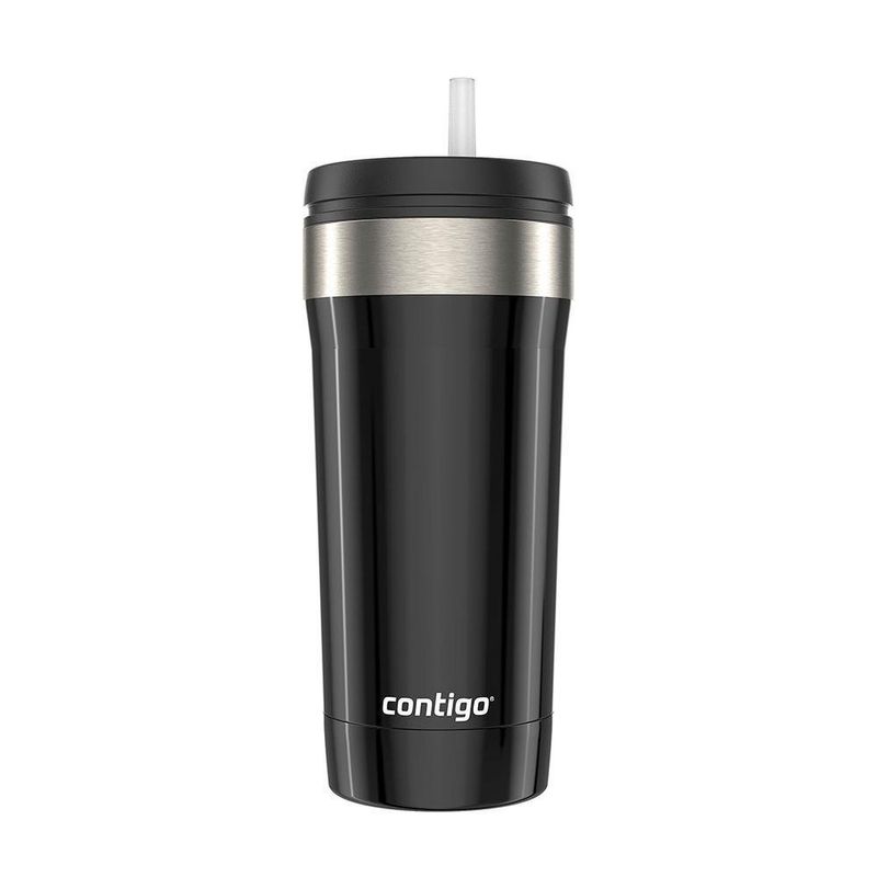 Vaso Térmico Boquilla Dual Negro Y Gris De 18 Oz - Contigo
