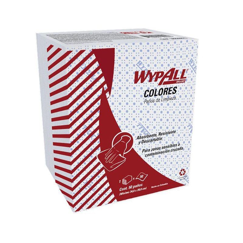 Paños De Limpieza Wypall X50 Predoblados Azul - Kimberly/clark