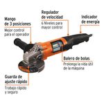 Esmeriladora Angular Profesional 1100 W 4 1/2 Plg - Truper